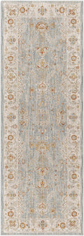Blue, Gray, Red, Orange, Cream Runner Rug Z196