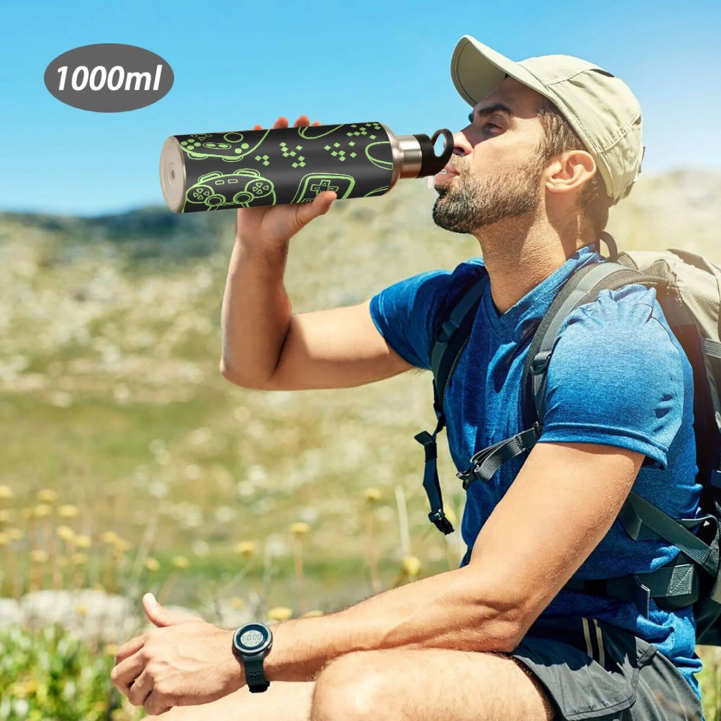 Stainless Steel Vacuum Insulated Water Bottle with Straw Lid 20 OZ R80025
