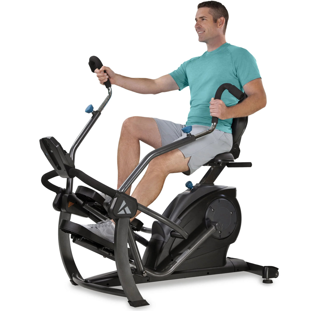 Recumbent Cross Trainer and Cardio Elliptical, Black P382