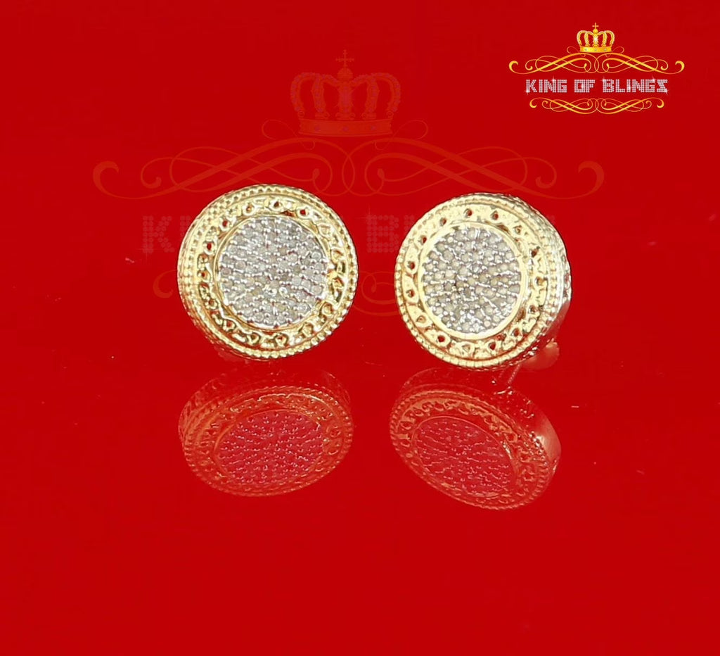 925 Sterling Silver Diamond Stud Earrings U103