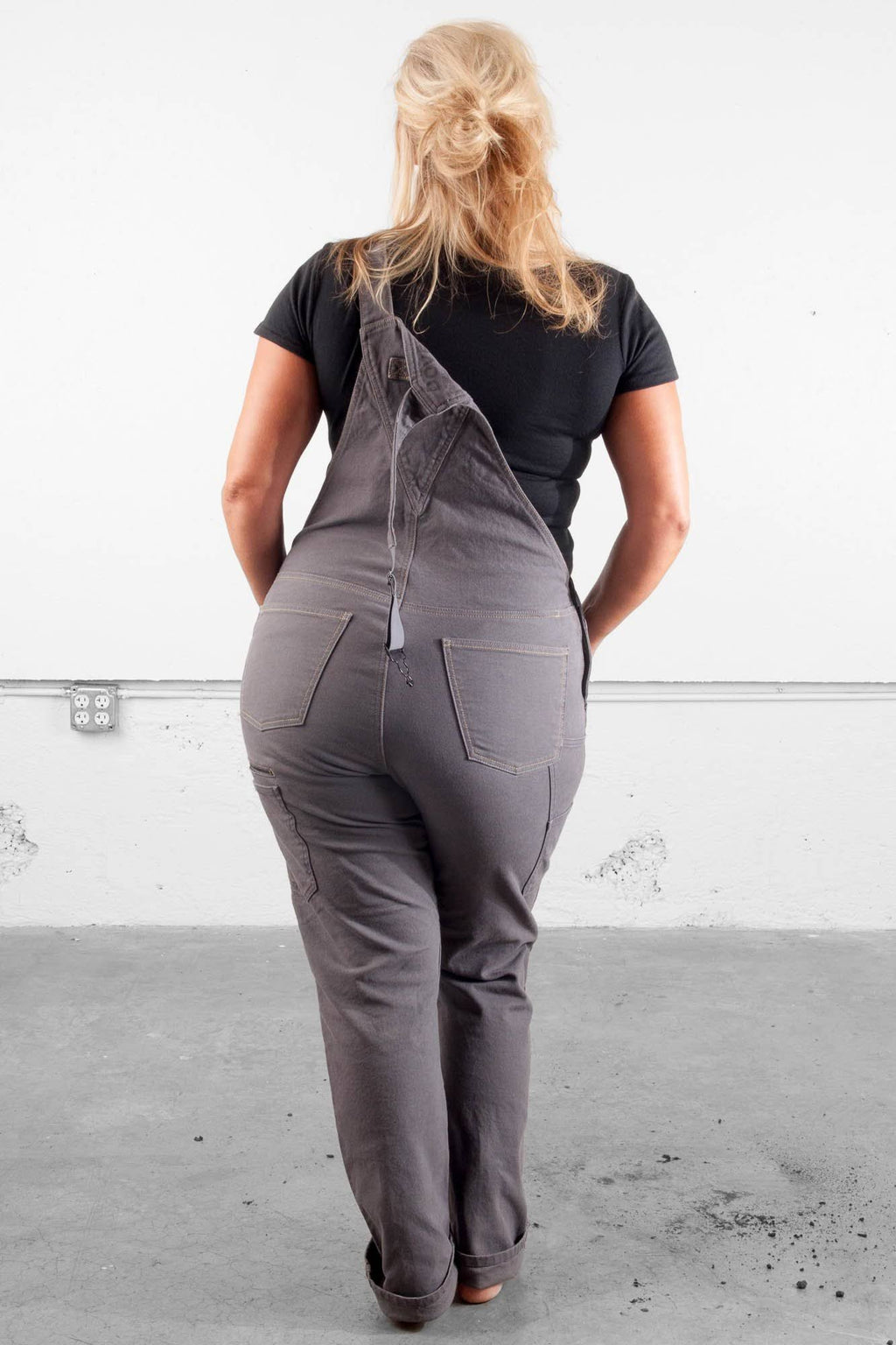 Dark Grey Canvas Overall F750