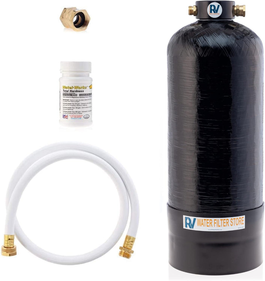 Portable 8,000 Grain RV Water Softener with 3/4" Fittings S278