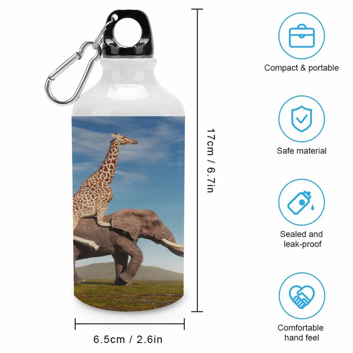 400ml Aluminum Sport Water Bottle with Twist Cap F176