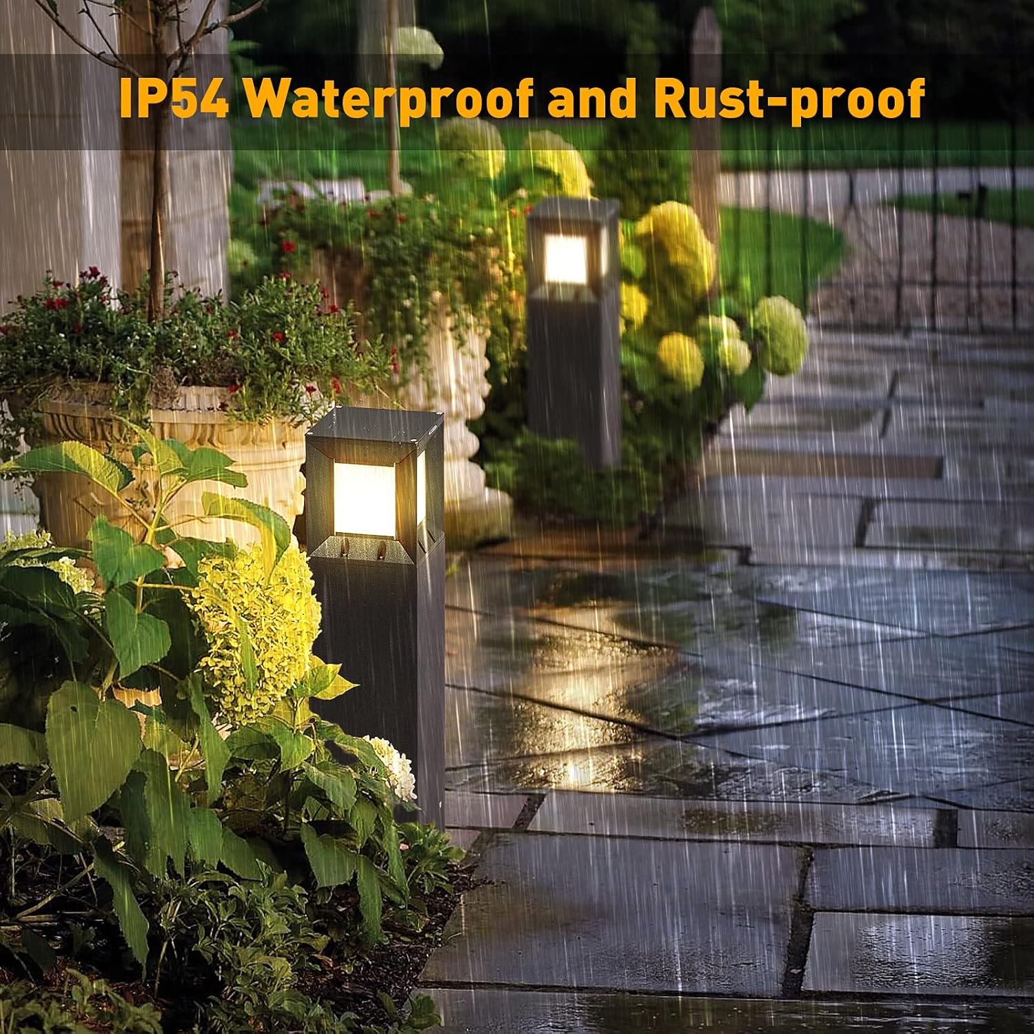 32 Inches Outdoor Bollard Light with IP54 Waterproof LED Lighting L77401