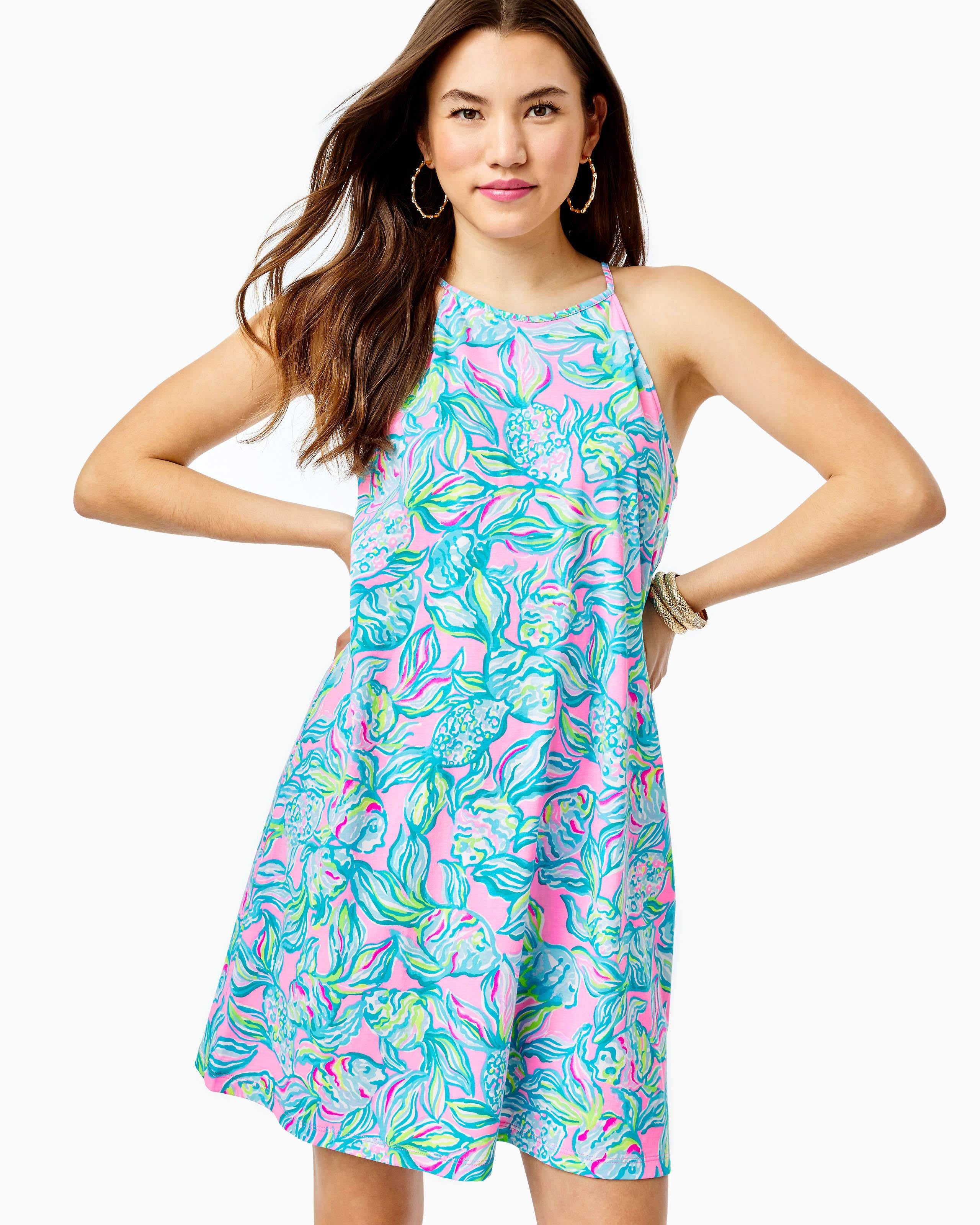 Margot Swing Dress - Pelican Pink B48041