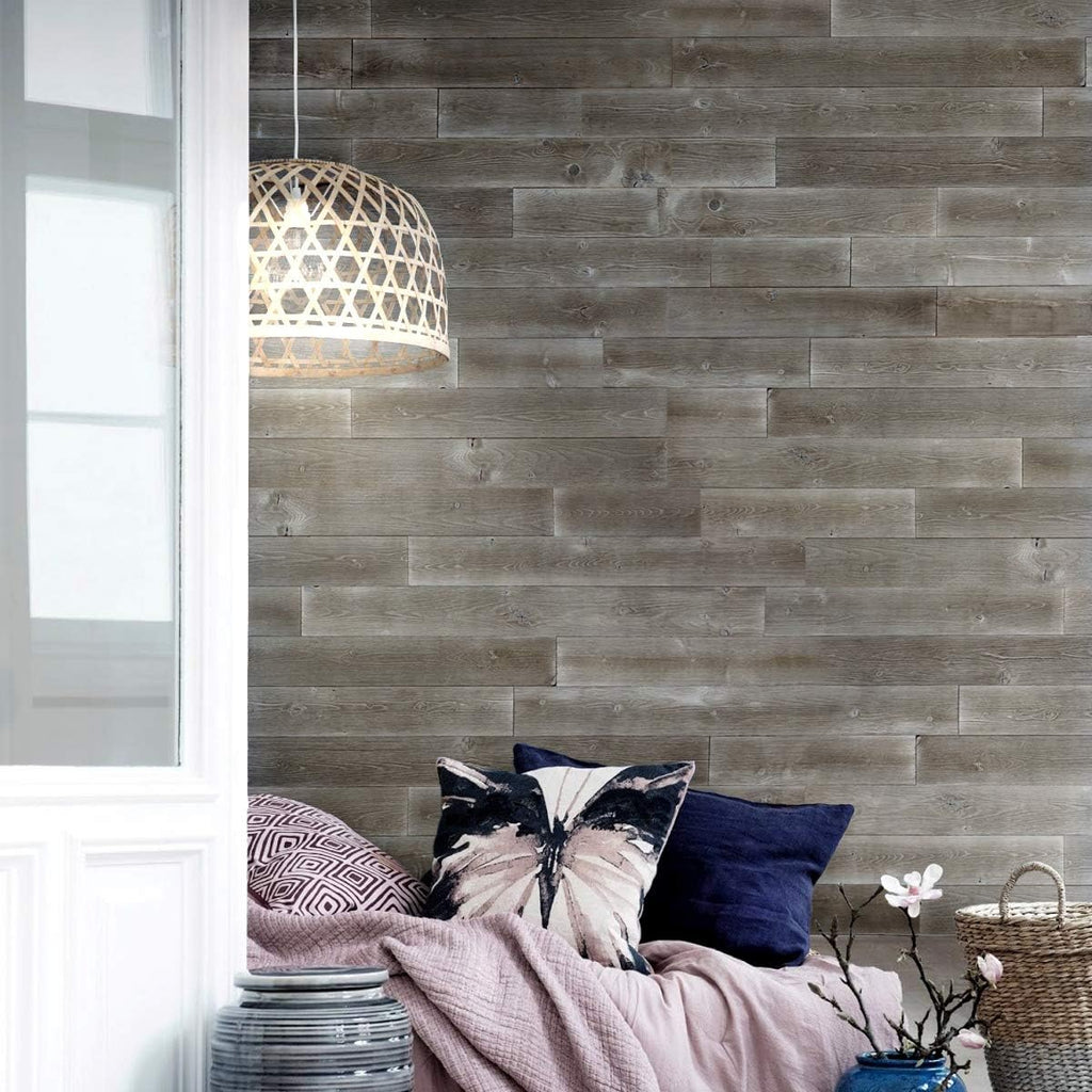 Rustic Grey Real Distressed Wood Wall Plank 12 Pieces 19.50 SF S993