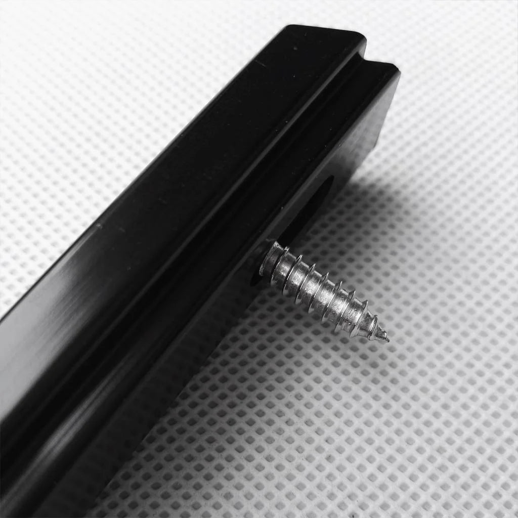 Aluminum 60cm Marine Boat Rail Bracket for Fishing Rod Holder with 4 Screws Hardware Z99706