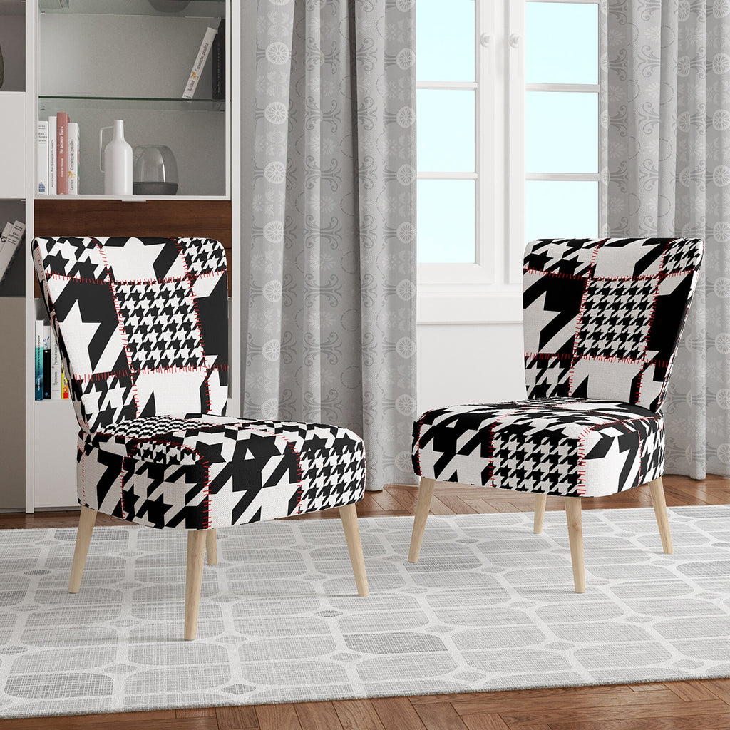 Upholstered Mid-Century Accent Chair Q567