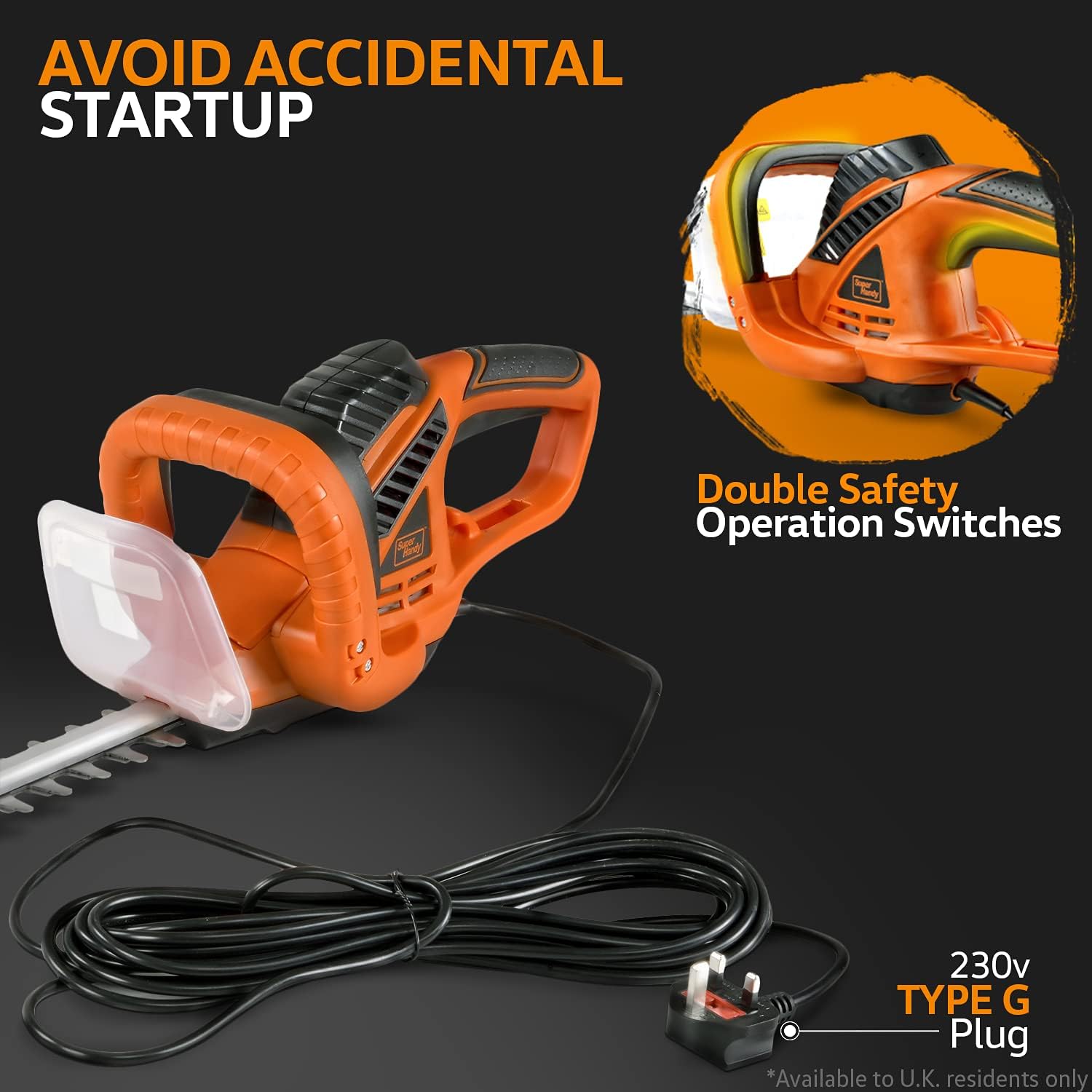 20-Inch Corded Electric Hedge Trimmer Pack of 2 A3076