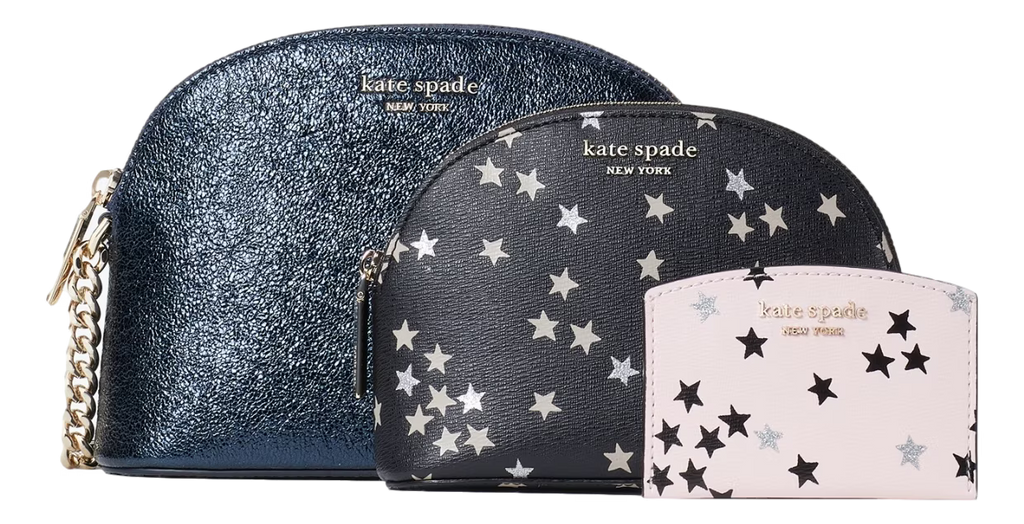 3 Piece Metallic Glitter Crossbody Set A238756