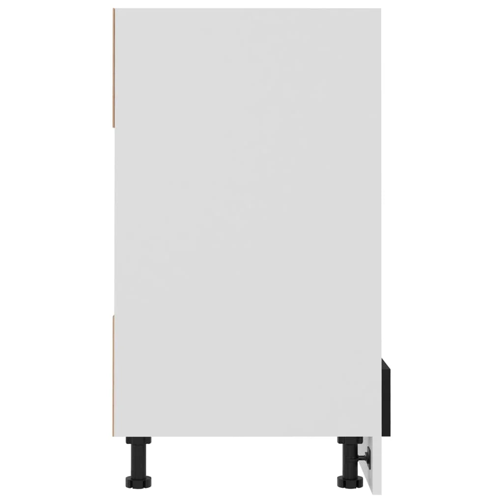 Black Engineered Wood Oven Cabinet C454
