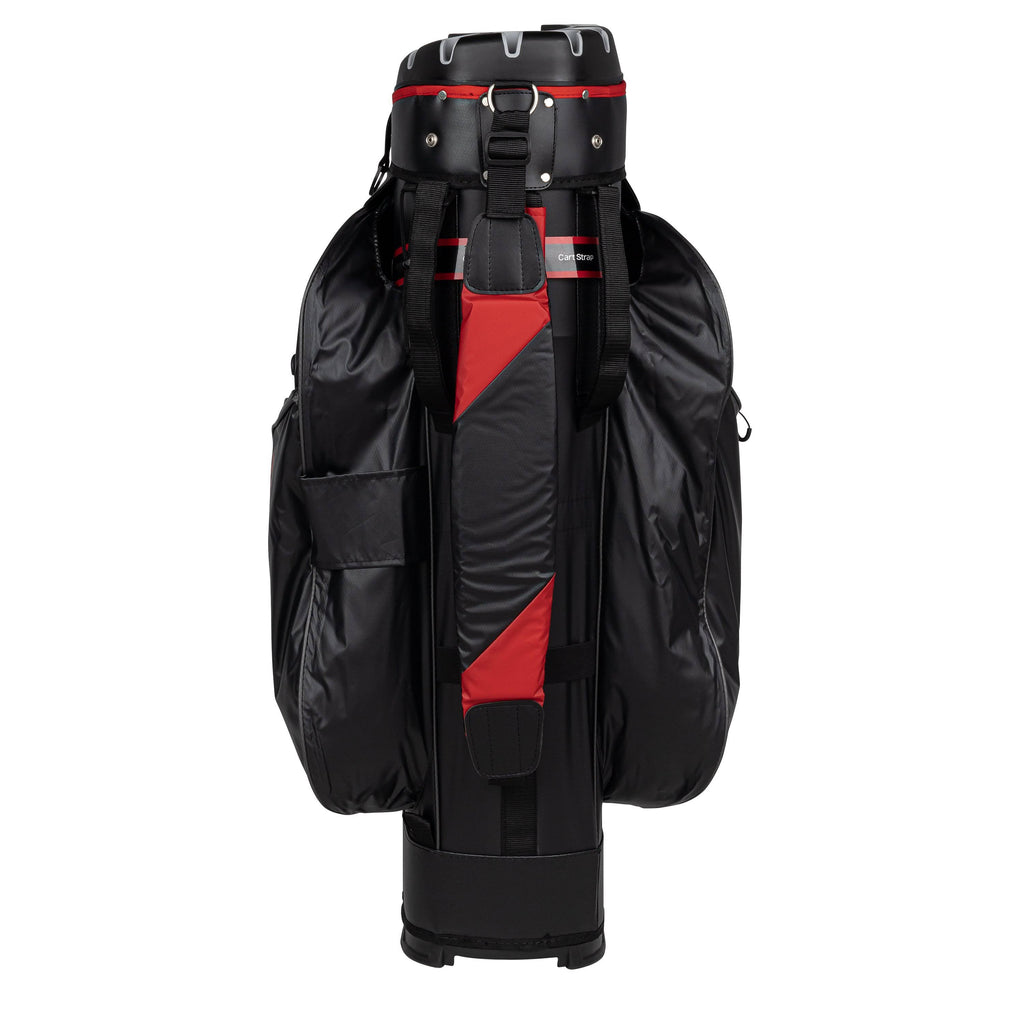 Black/Red 14 Way Waterproof Cart Bag W633819