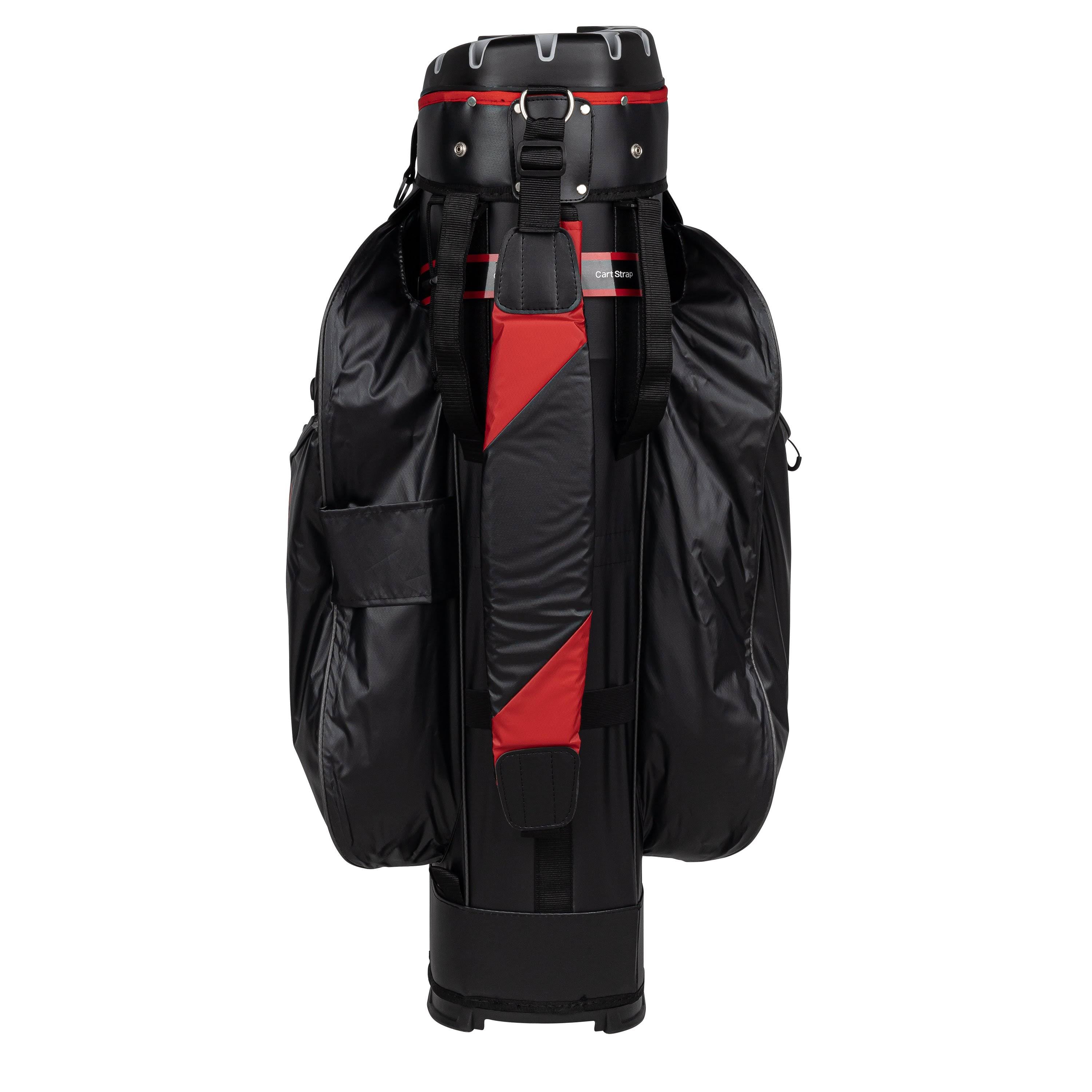 Black/Red 14 Way Waterproof Cart Bag W633819