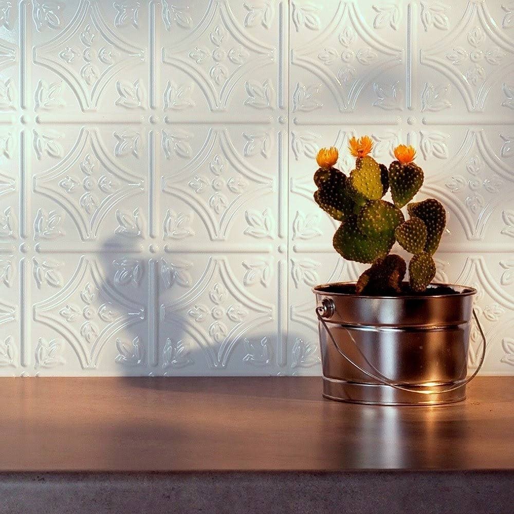 Gloss White Backsplash Kit B5564