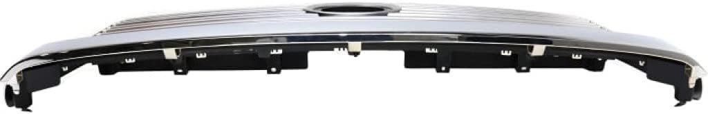 Painted Silver Shell Grille Assembly with Gray Insert and Chrome Molding R6931