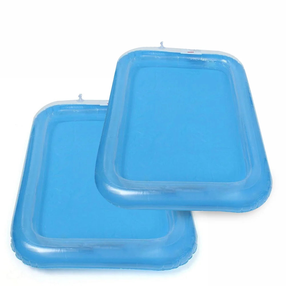 Blue Inflatable Sandbox Play Sand Toy Tray K7585