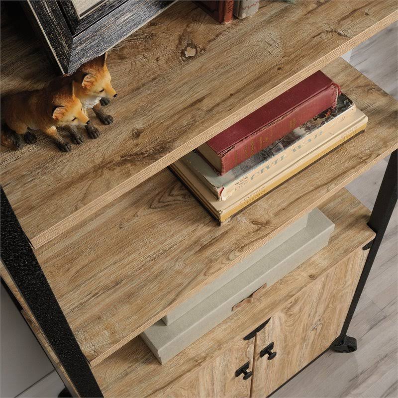 Milled Mesquite Finish Bookcase with Doors L610891