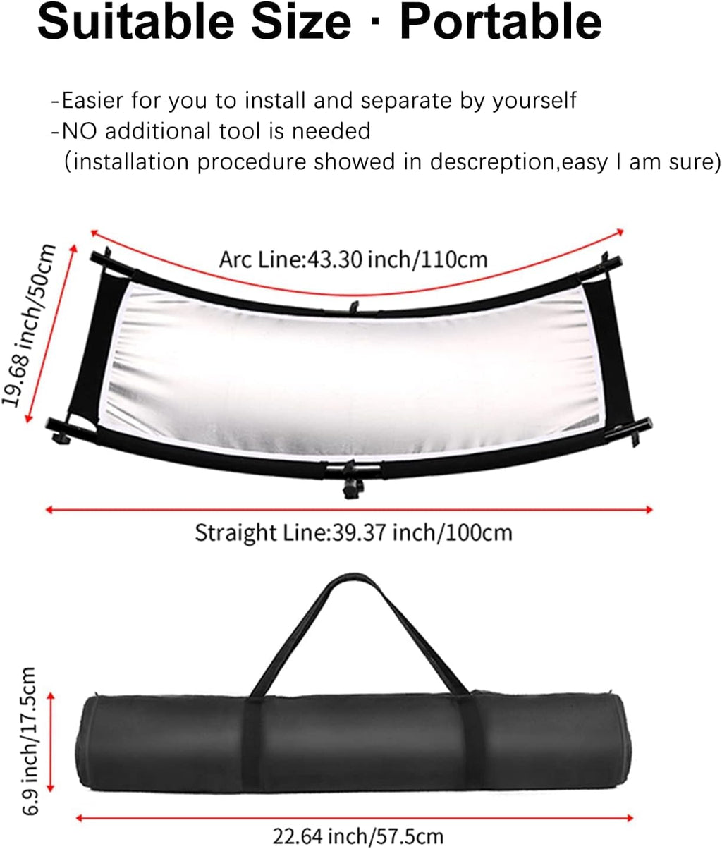 White/Silver/Gold/Black Clamshell Light Reflector with Carry Bag F452232