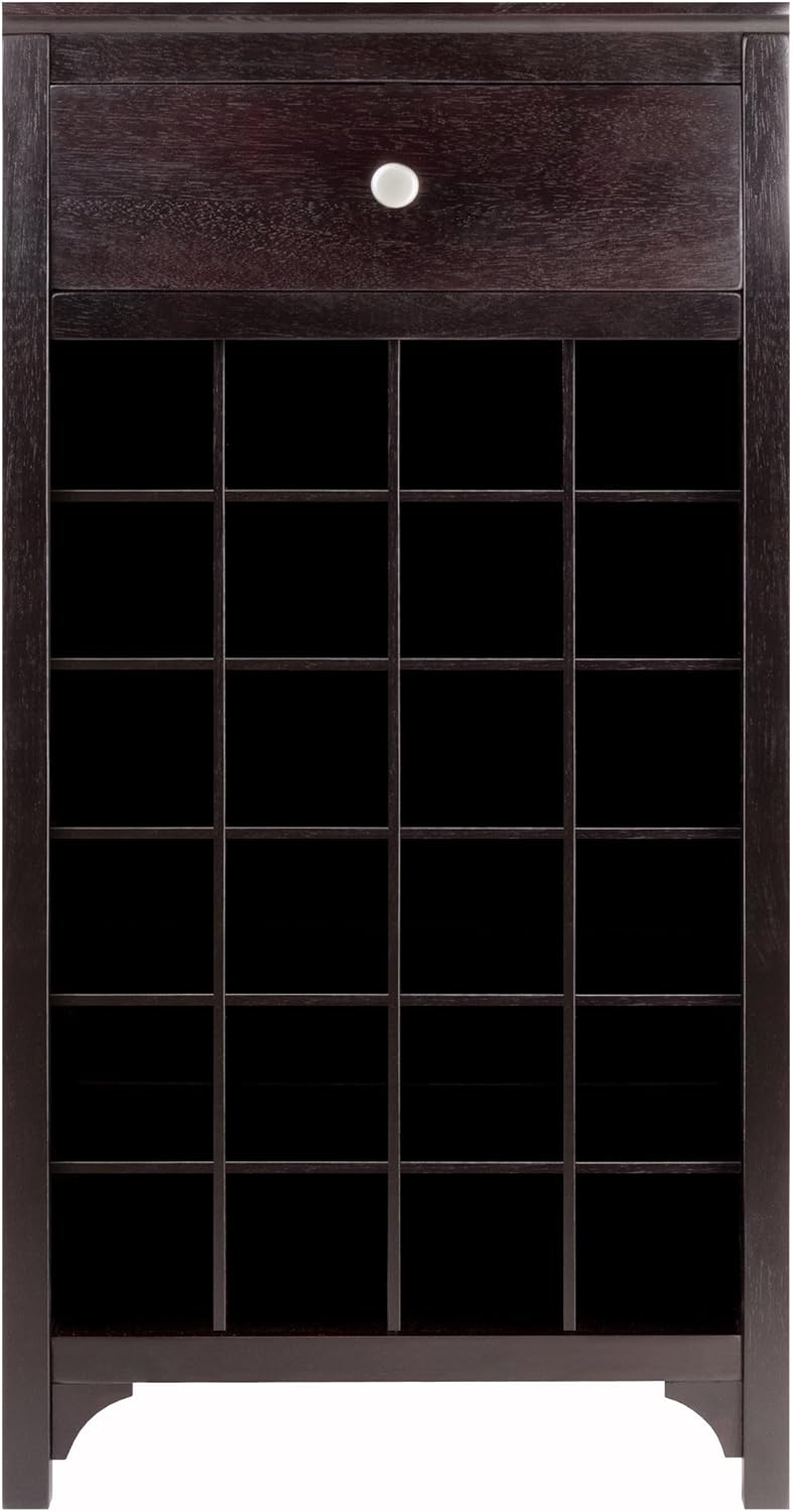Modular 24 Bottle Wine Cabinet with Drawer B152