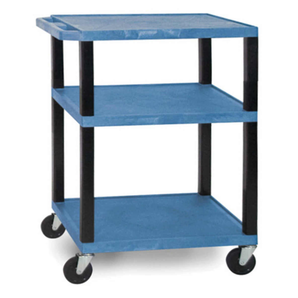 Black 3 Shelves AV Cart V4155