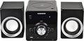 3-Piece Top Loading CD Shelf System with Bluetooth Radio in White M482