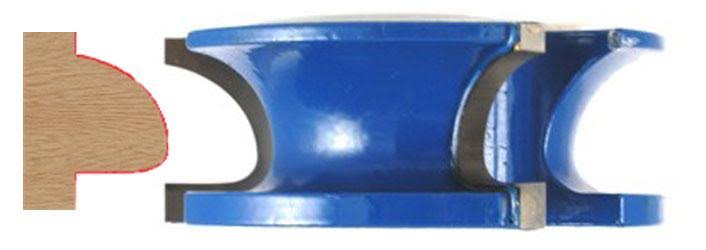 Oval w/ Fillet Router Bit, 1/2x22 Depth M49303