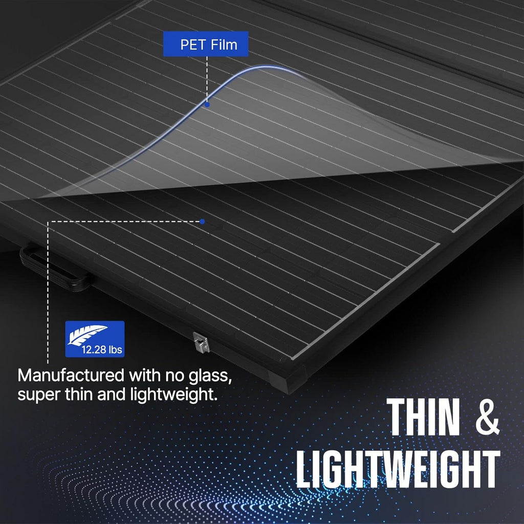 160W Foldable Monocrystalline Solar Panel with 20A MPPT Controller U810