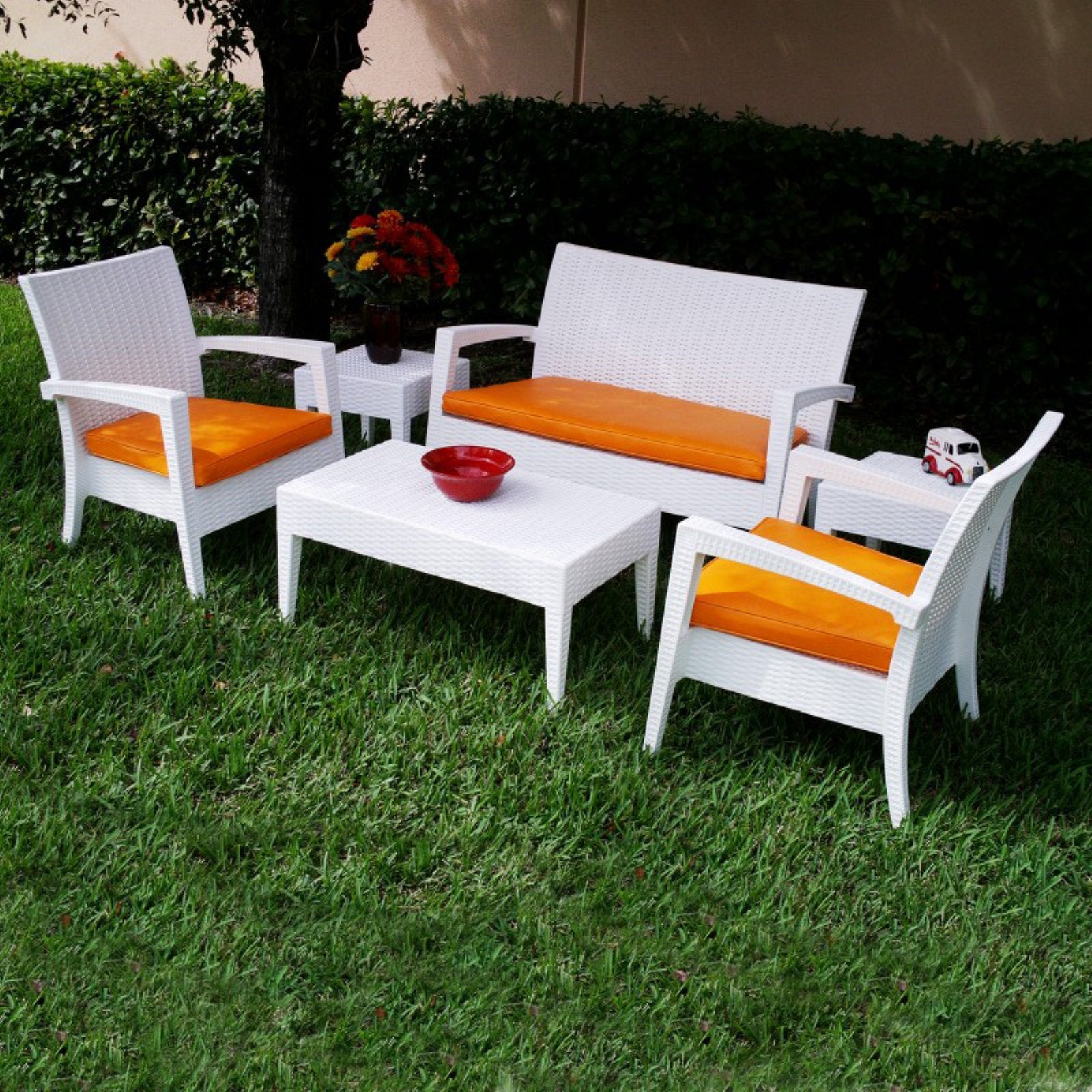 6 Piece Patio Sofa Set in Dark Gray C6891