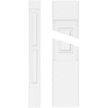 10x22W x 96x22H x 2x22P Two Equal Raised Panel PVC Pilaster with Standard Capital & Base (Pair) H72540