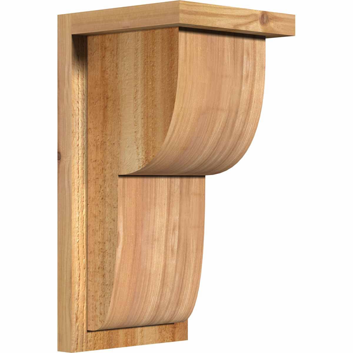 Rough Sawn Corbel with Backplate, Western Red Cedar X932