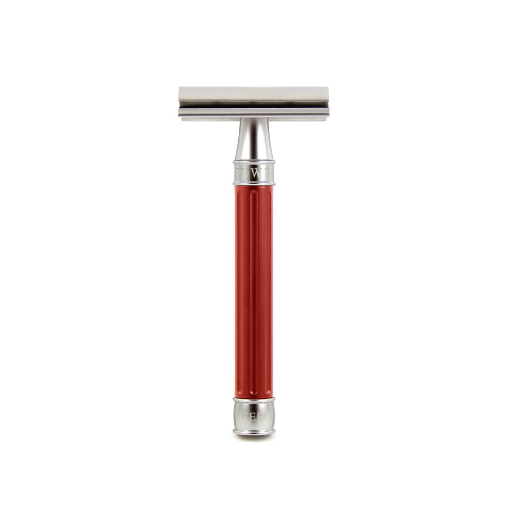 Red Stainless Steel Safety Razor B30132
