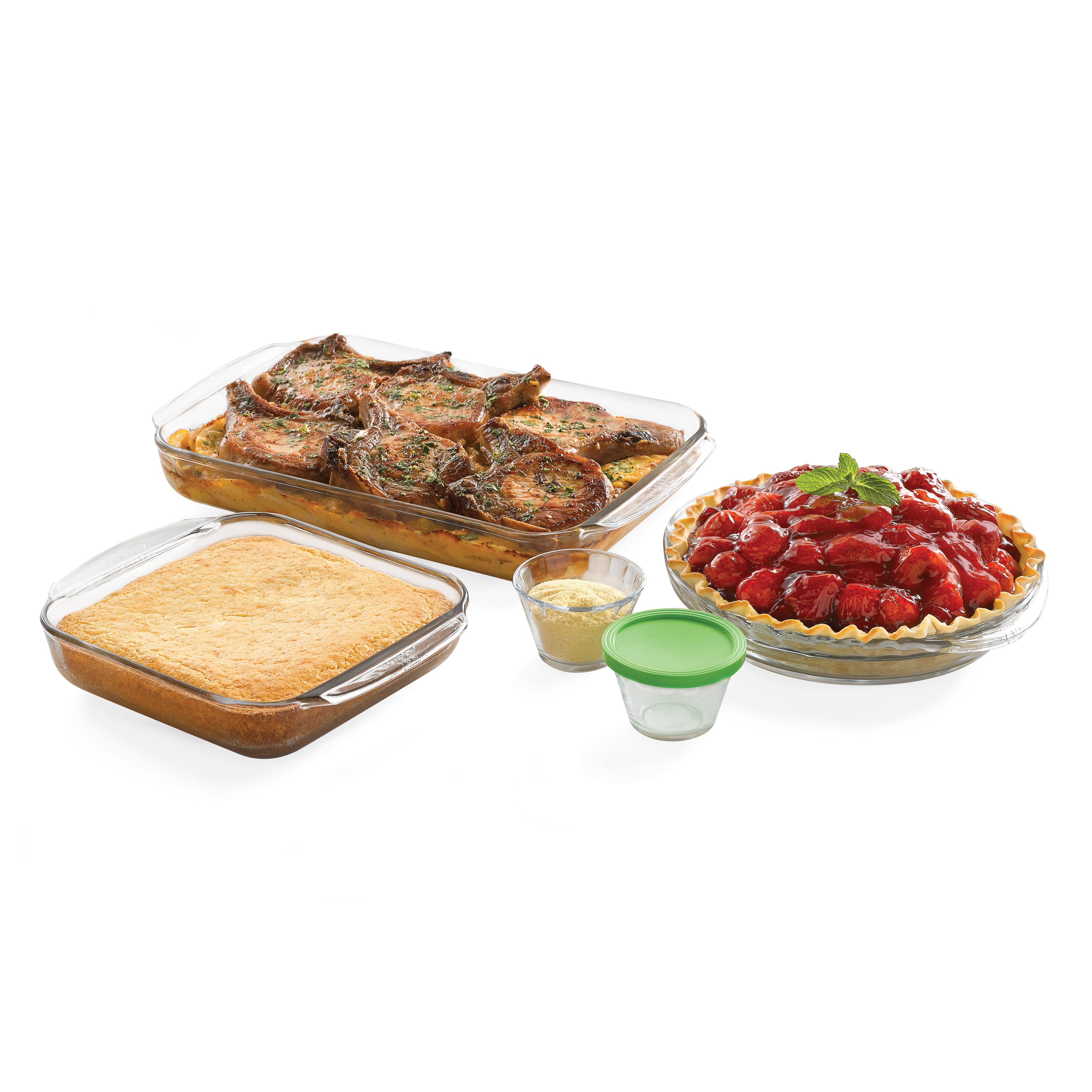 7-Piece Glass Bakeware Set with 4 Lids K98998