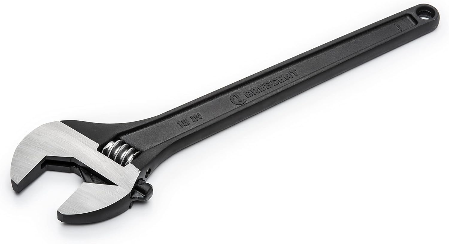 15" Adjustable Black Oxide Tapered Handle Wrench, Pack of 2 Y44750