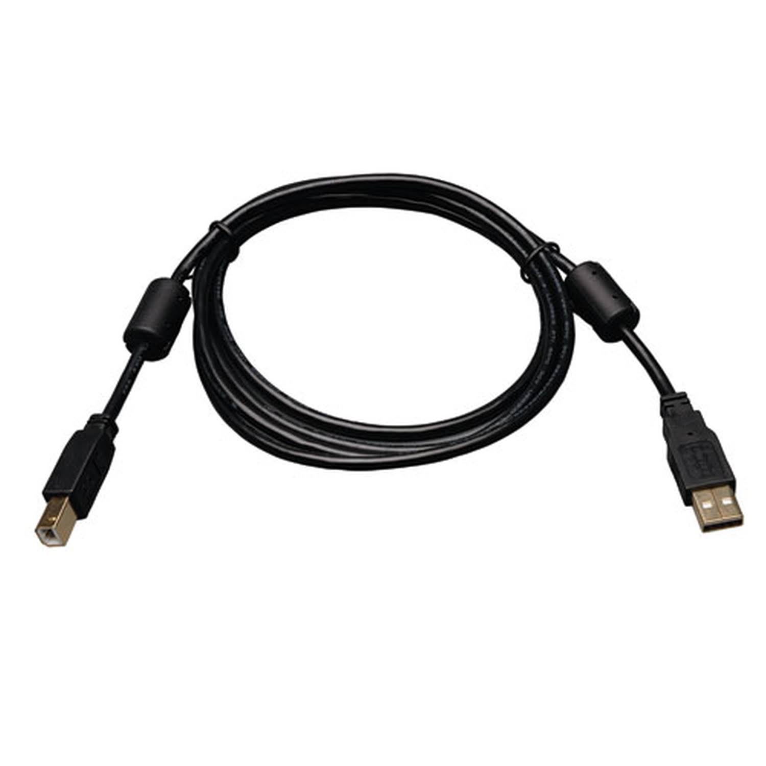USB 2.0 Hi-Speed A/B Cable with Ferrite Chokes (M/M) 3-ft. M3496