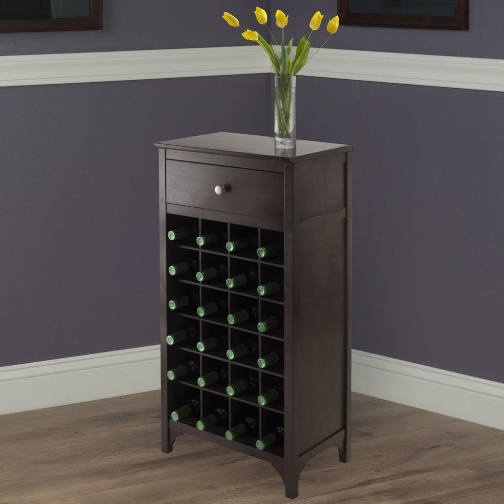 Modular 24 Bottle Wine Cabinet with Drawer B152