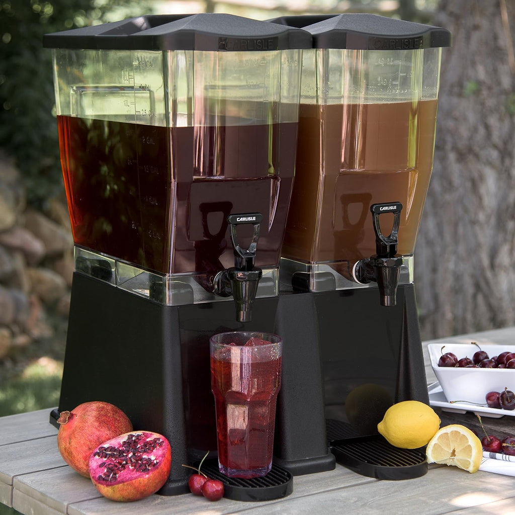 Twin Beverage Dispenser, 6 gal. Capacity, Black X284481