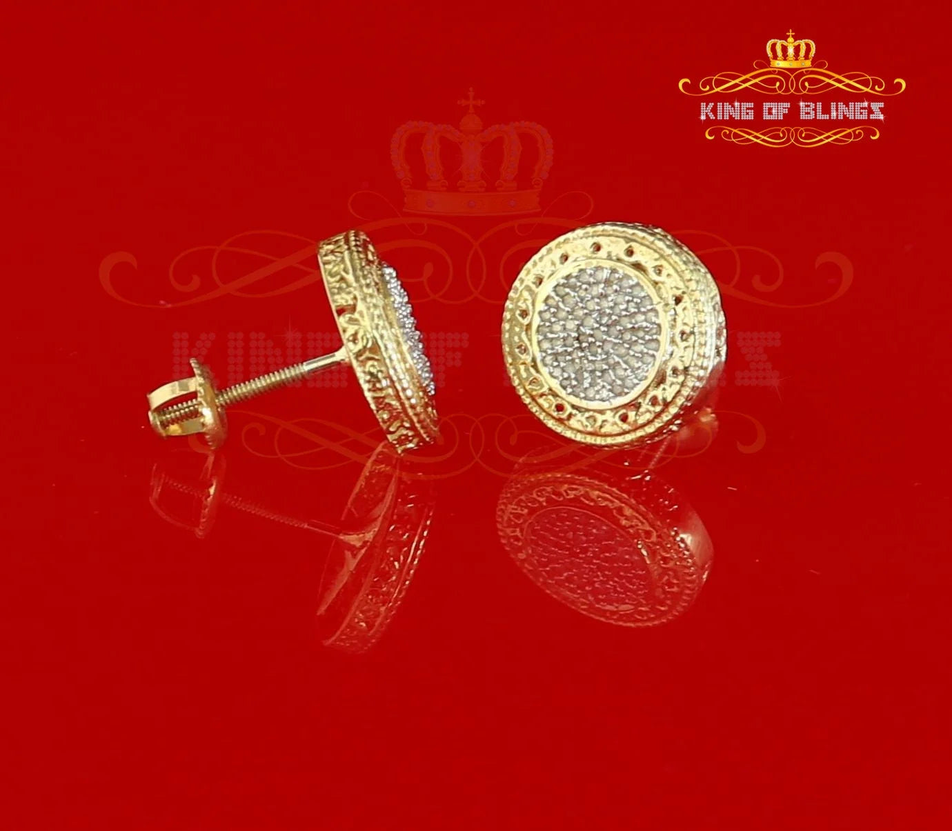 925 Sterling Silver Diamond Stud Earrings U103