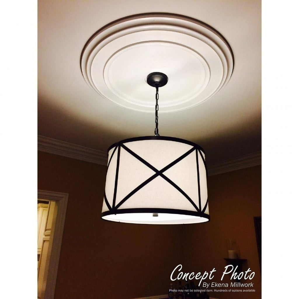 Palmetto Ceiling Medallion, Hand-Painted Cloud Burst A1542