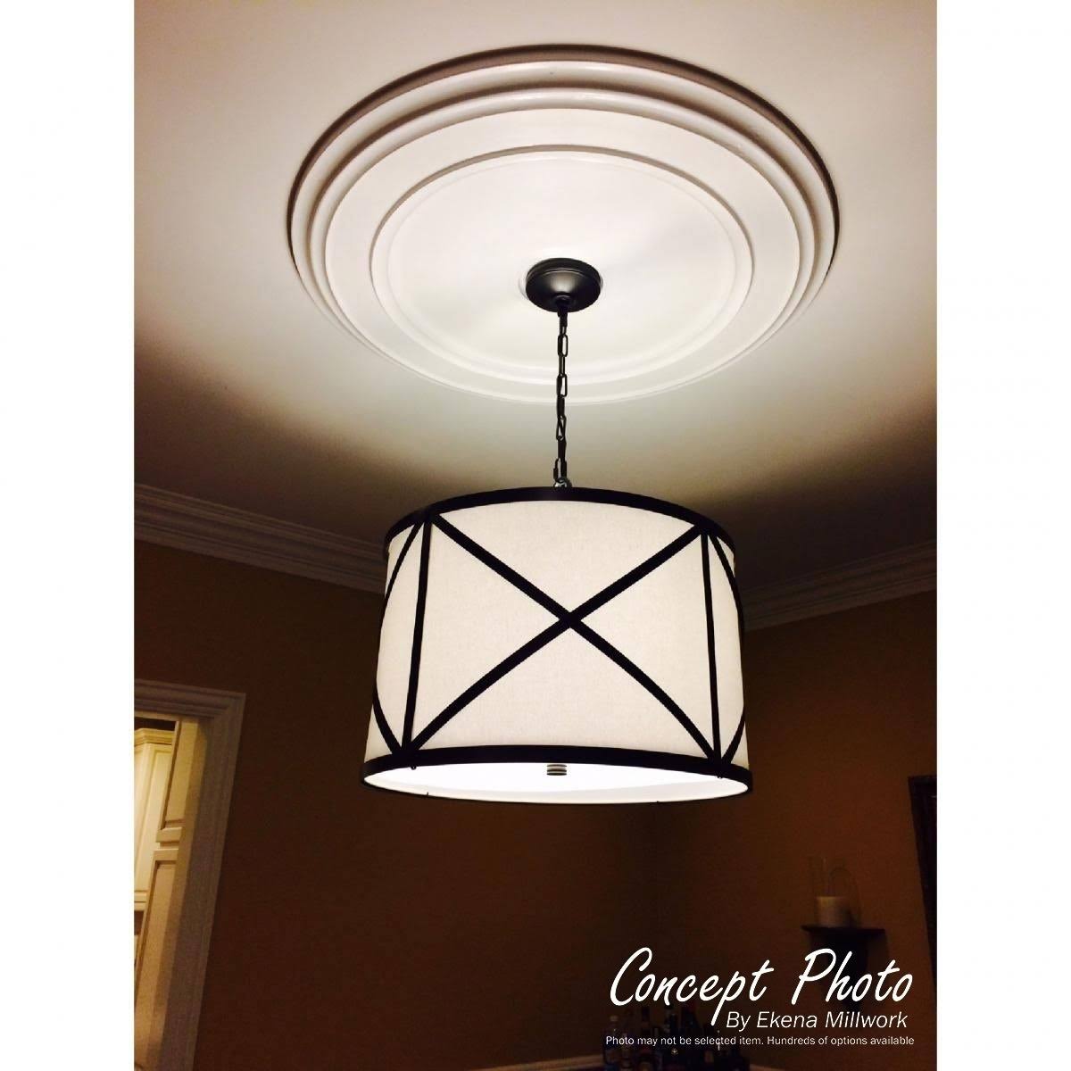 Palmetto Ceiling Medallion, Hand-Painted Cloud Burst A1542
