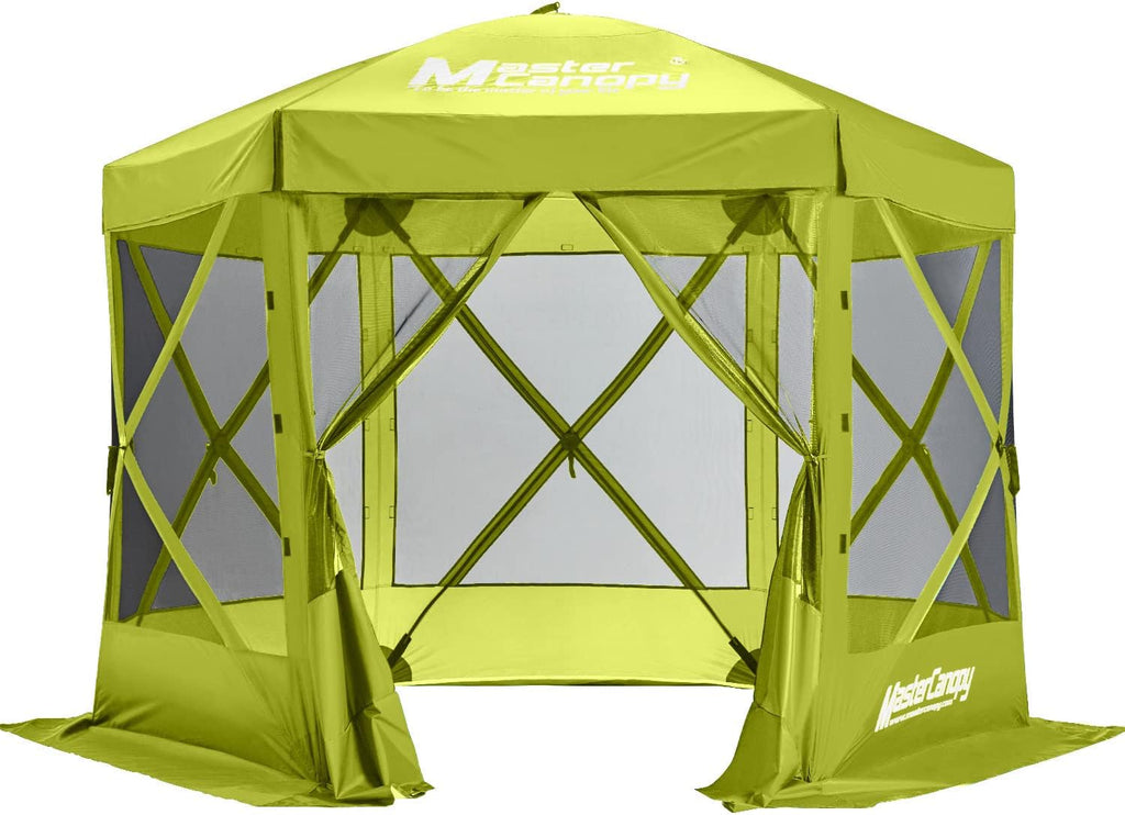 Forest Green 6 Sides Screen House Camping Tent A6202