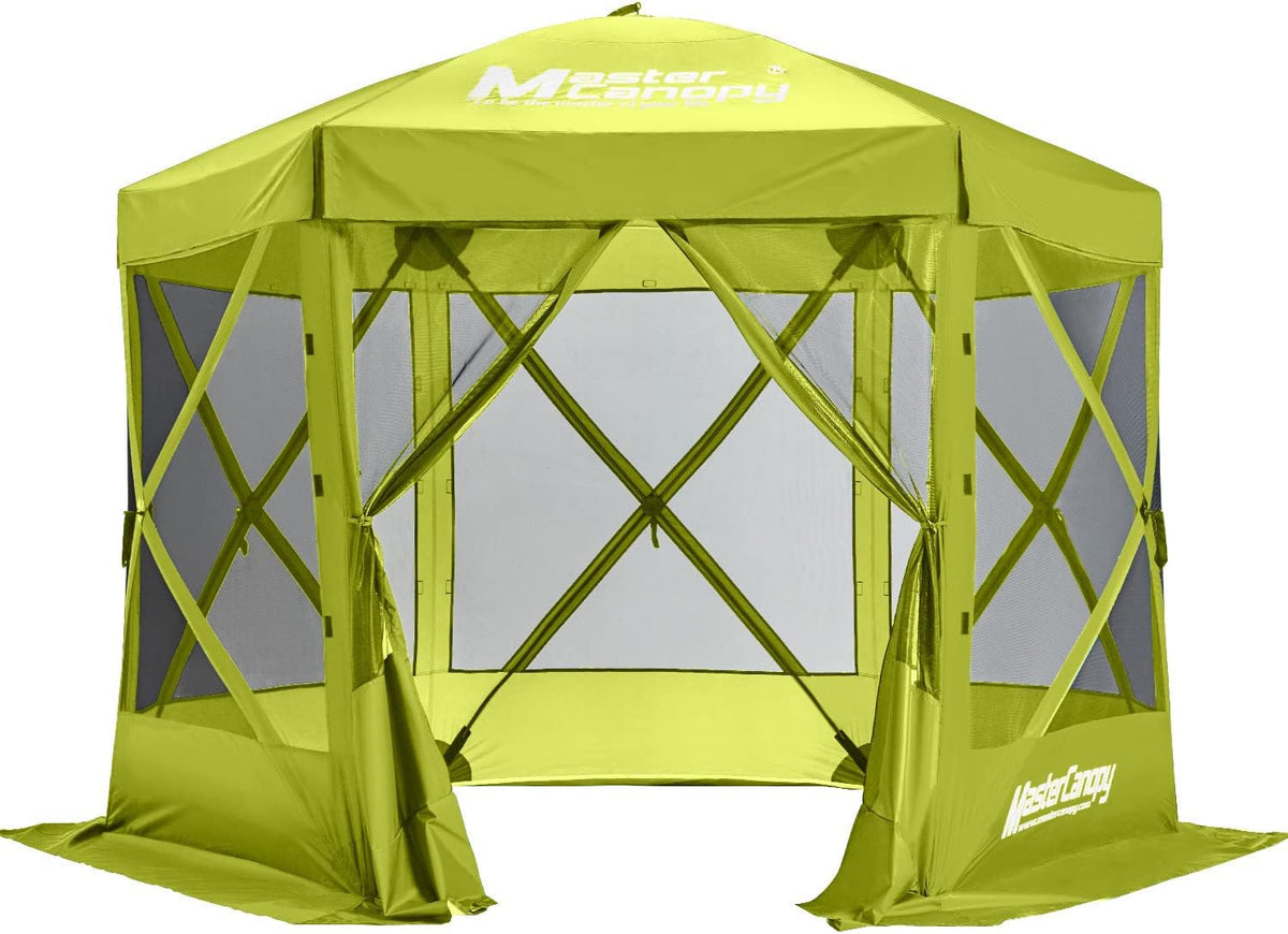 Forest Green 6 Sides Screen House Camping Tent A6202