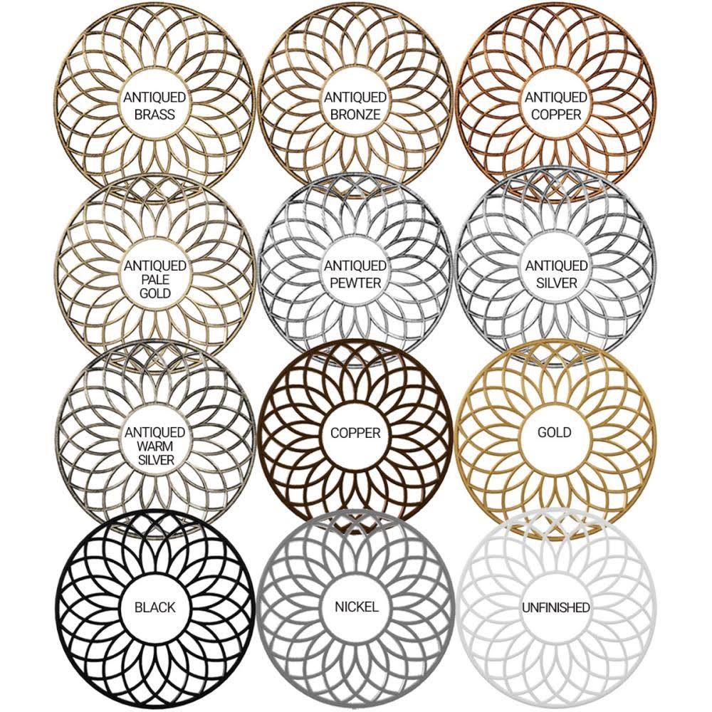 32x22OD x 11 3/4x22ID x 1x22P PVC Pierced Ceiling Medallion K385