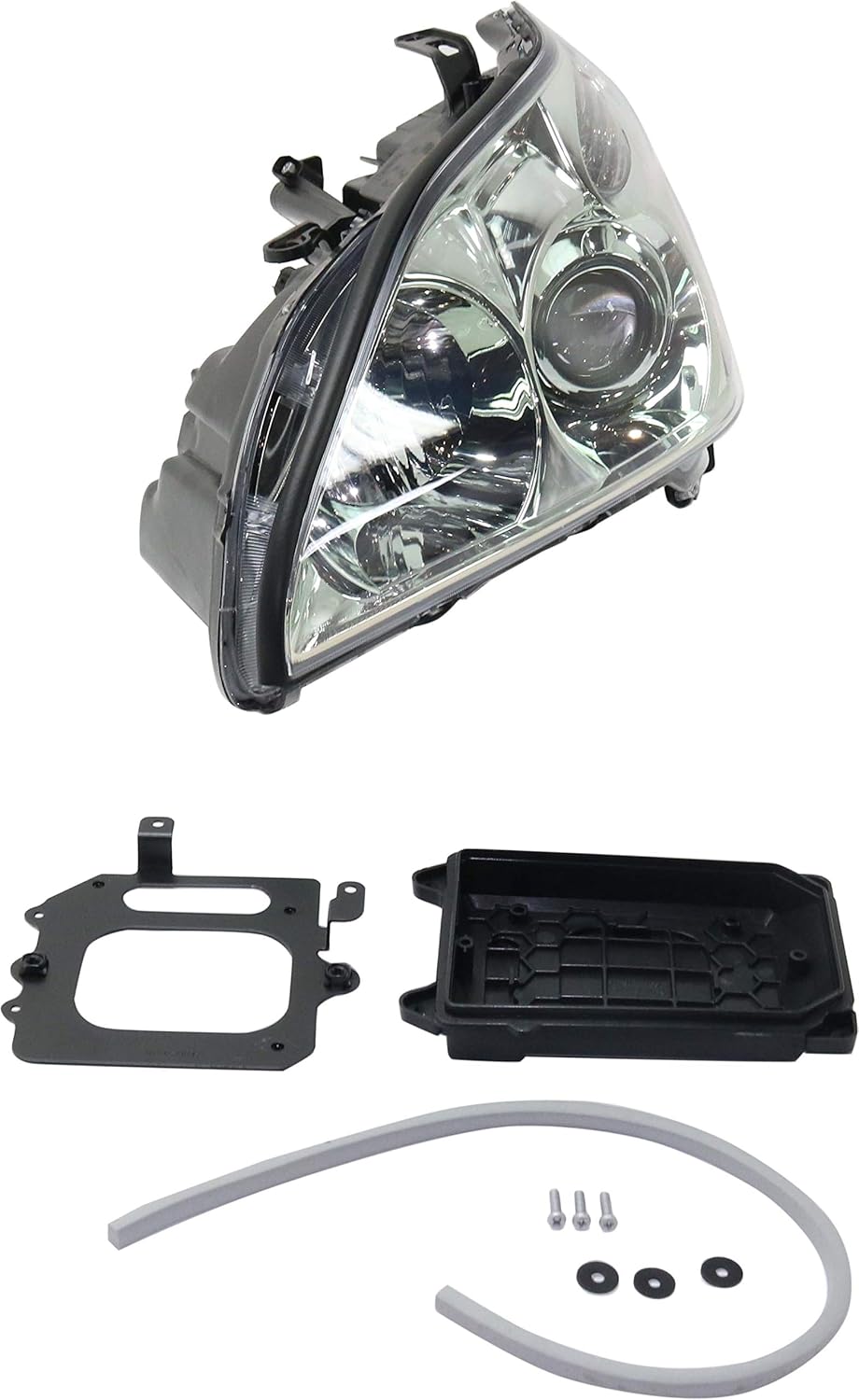 Headlight Lens and Housing Set of 2 for 2004-2006 Lexus RX330 HID D1684