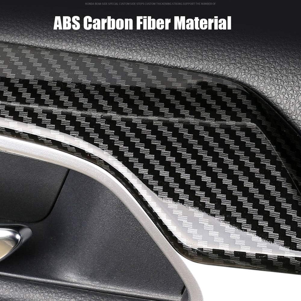 4pcs ABS Carbon Fiber Car Interior Door Panel Stripe Cover Trim for Toyota RAV4 2019 2020 2021 2022 Pack of 2 R164