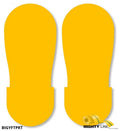 Yellow Big Footprint - Pack of 50 I494