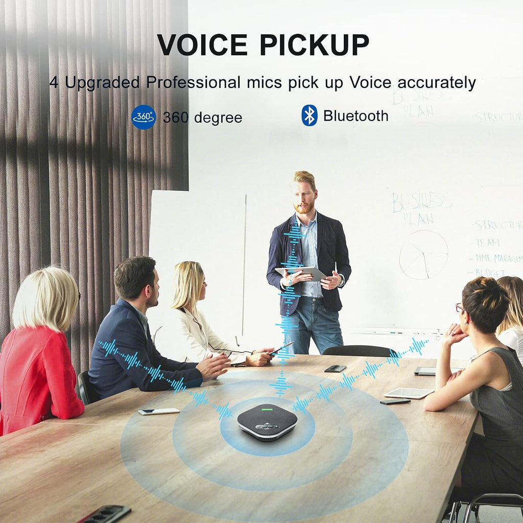 Bluetooth Speakerphone Conference Microphone with Daisy Chain Wireless Speakers Z368