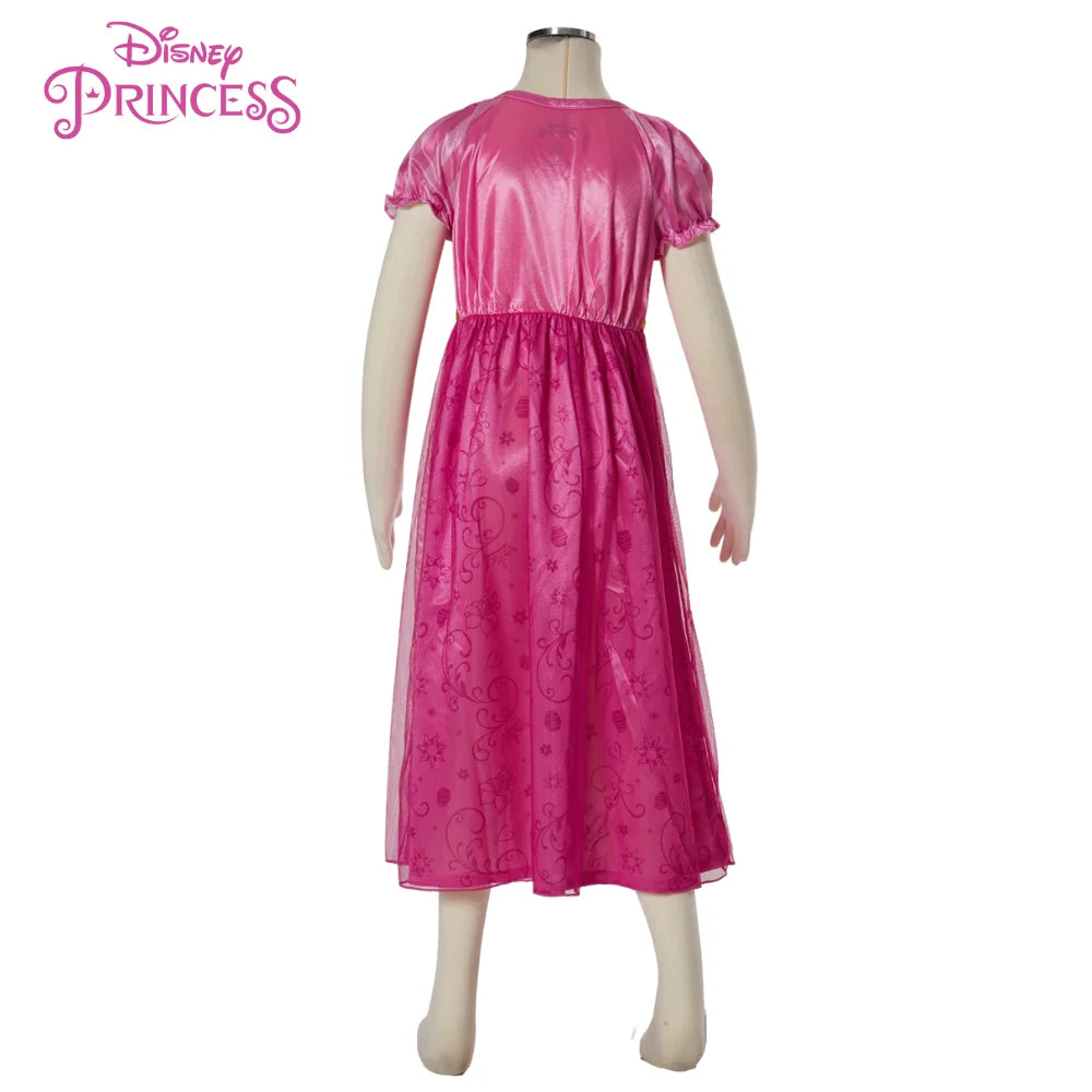 Pink Short Sleeve Girls Nightgown Sleepwear L822