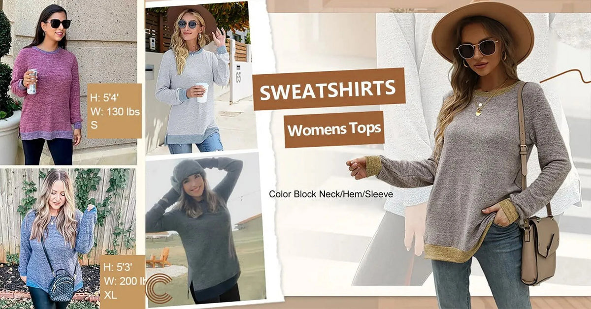 Color Block Long Sleeve Sweatshirt K6062