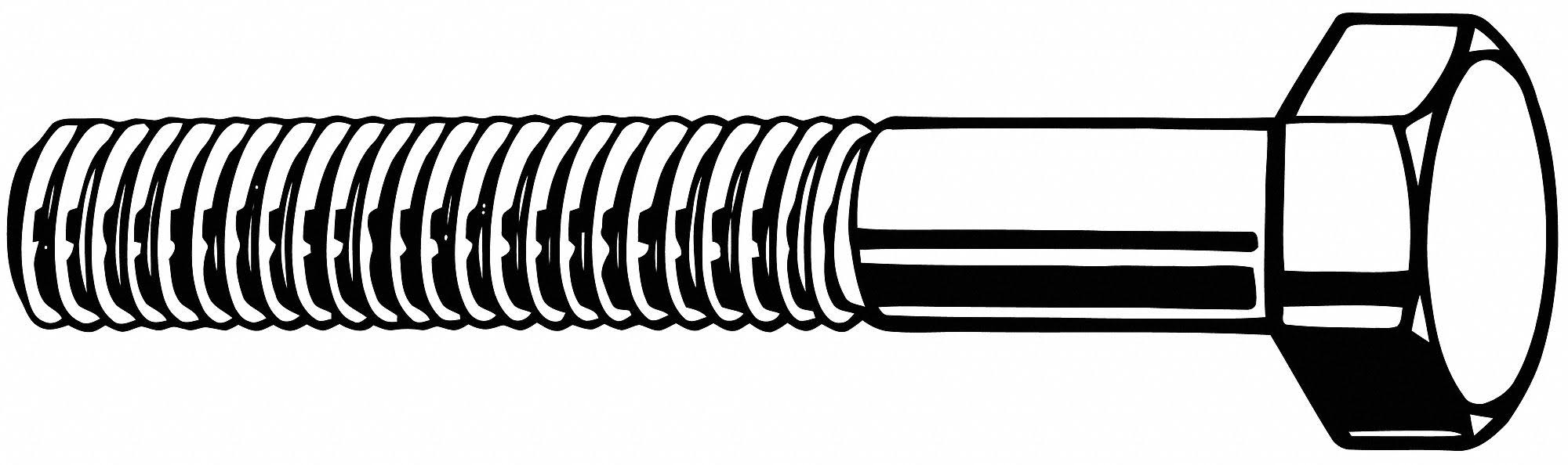 Black Oxide Gr 8 Hex Head Cap Screw, 1-1/4-12X4, Pack of 11 J62483