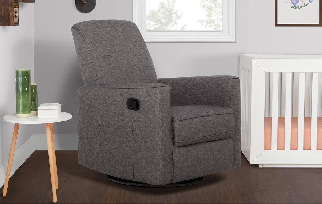 Rustic Grey Glider Recliner and Rocker R46367
